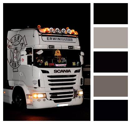 Scania Truck Christmas Truck Image